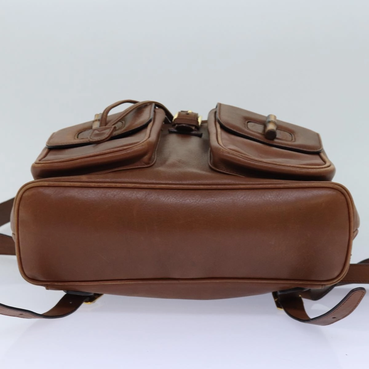 GUCCI Bamboo Backpack Leather Brown  ep5157