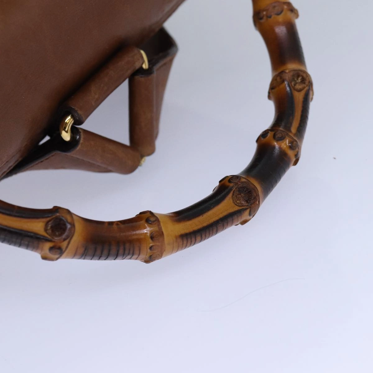 GUCCI Bamboo Backpack Leather Brown  ep5157