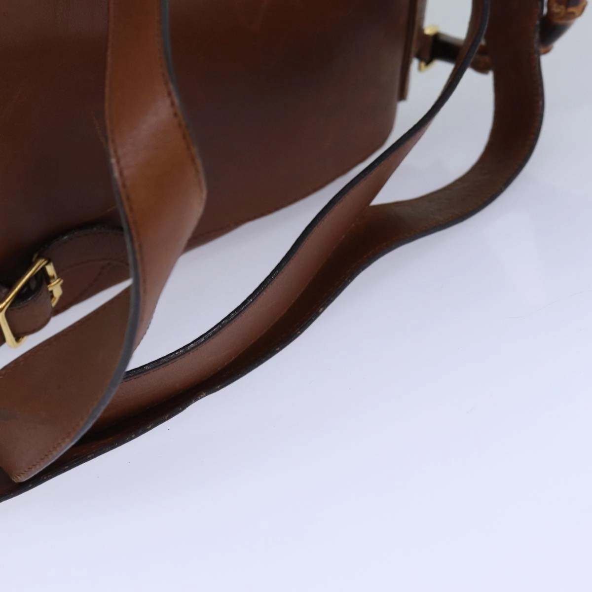 GUCCI Bamboo Backpack Leather Brown  ep5157