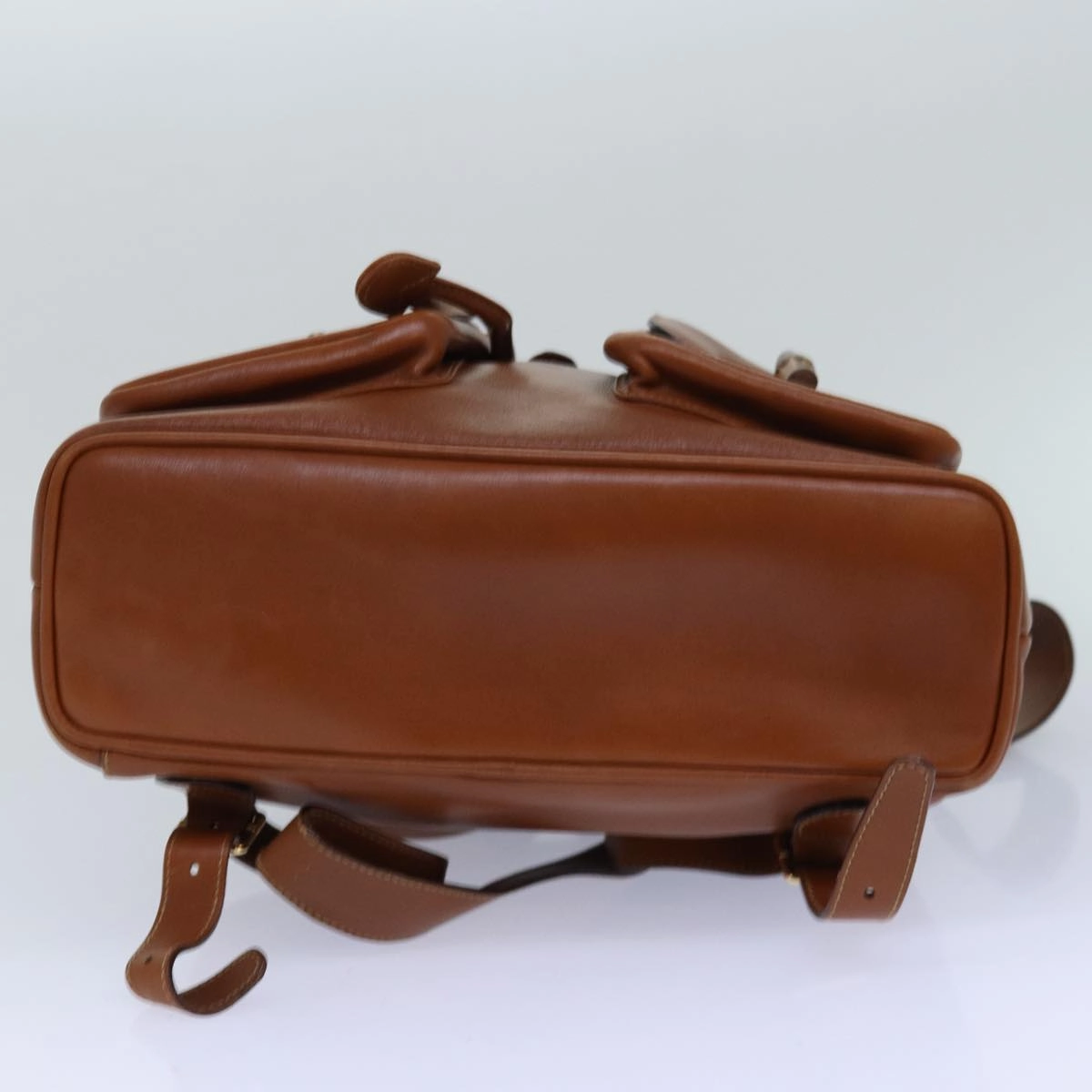 GUCCI Bamboo Backpack Leather Brown Gold 003 2058 0016  ar12268