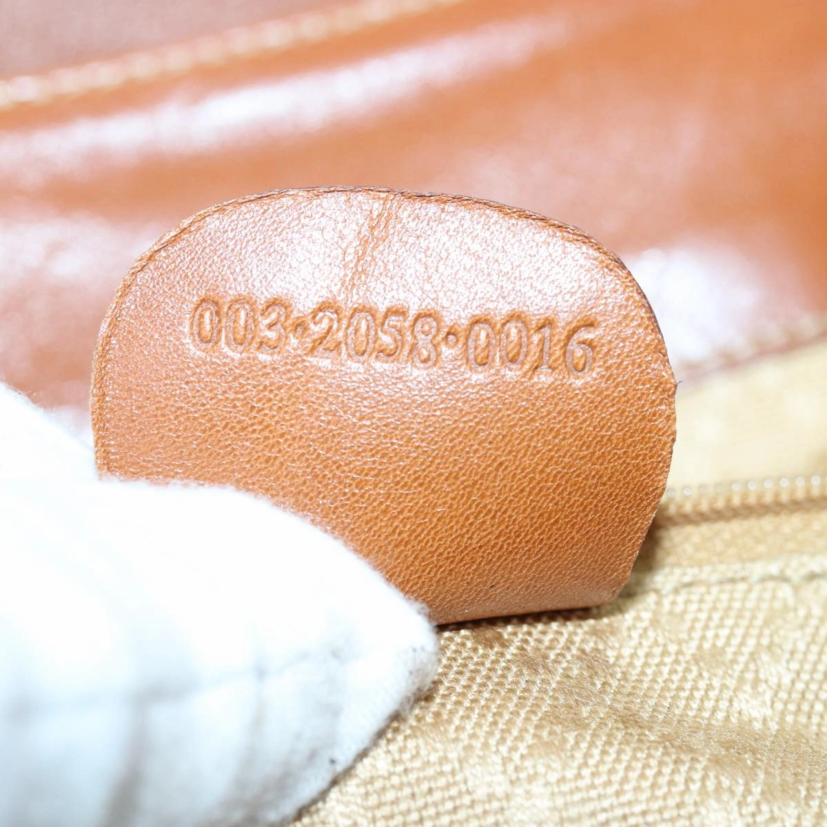 GUCCI Bamboo Backpack Leather Brown Gold 003 2058 0016  ar12268