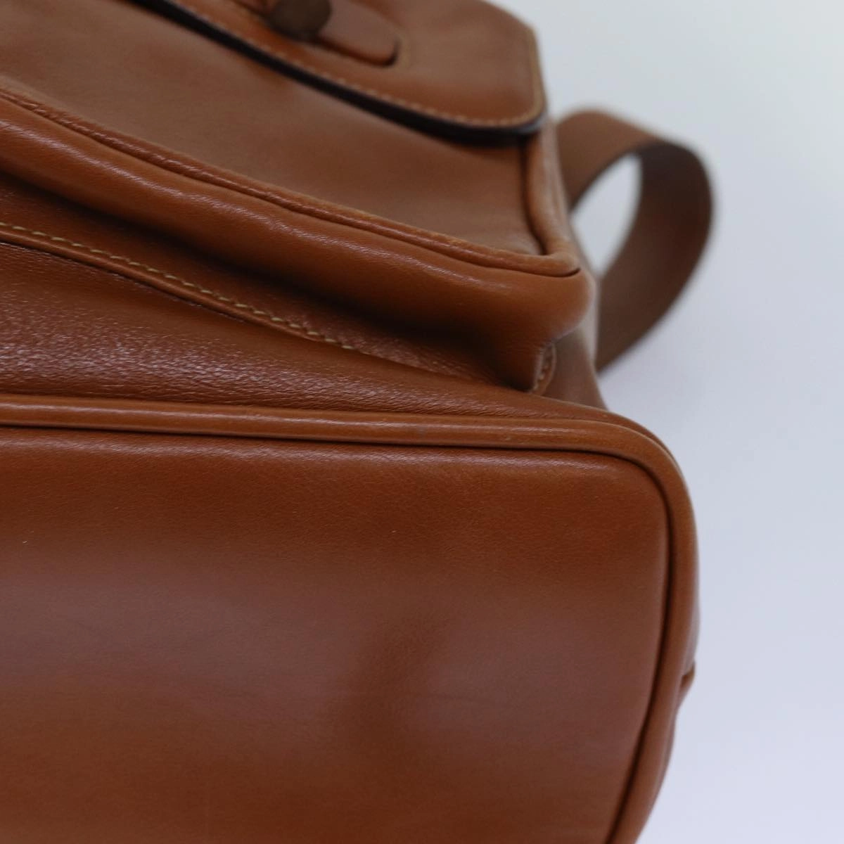 GUCCI Bamboo Backpack Leather Brown Gold 003 2058 0016  ar12268