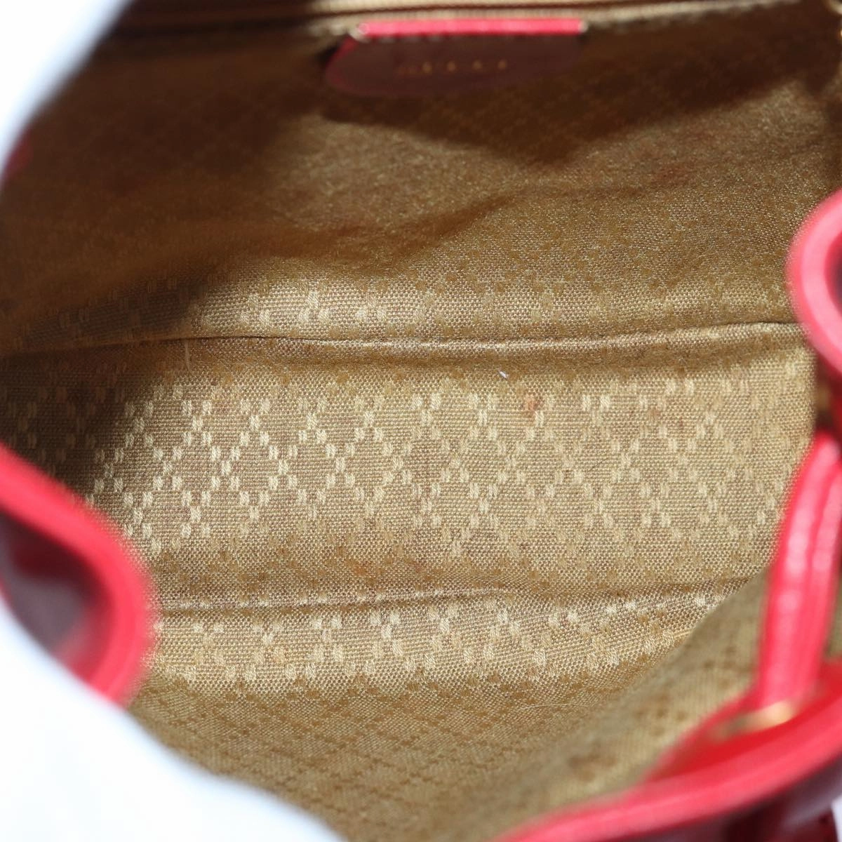 GUCCI Bamboo Backpack Leather Red 003 1705 0030  ar12168