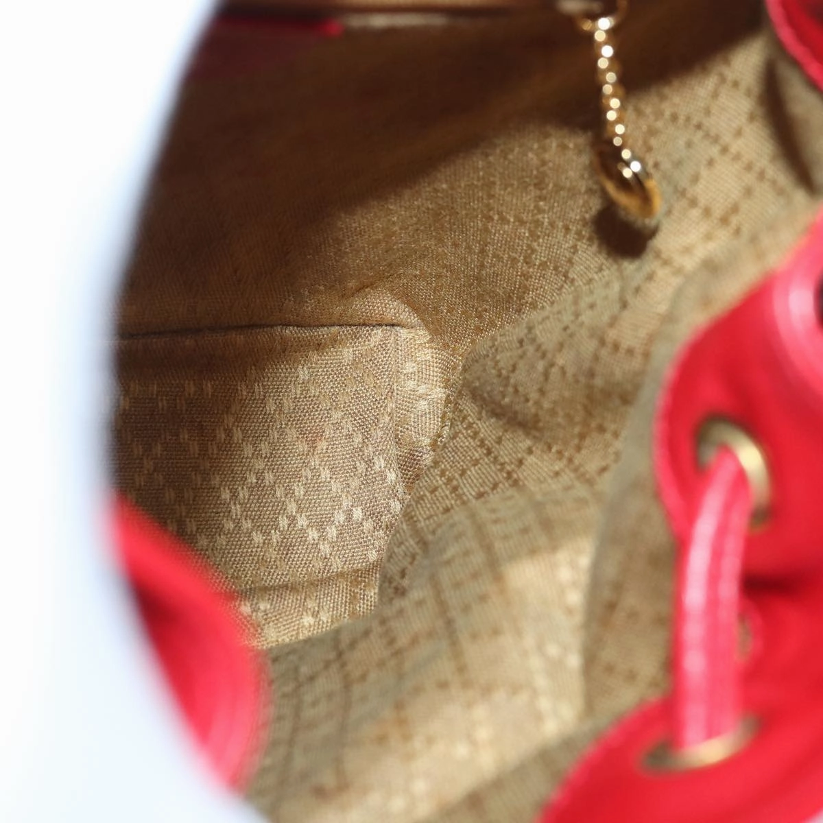 GUCCI Bamboo Backpack Leather Red 003 1705 0030  ar12168