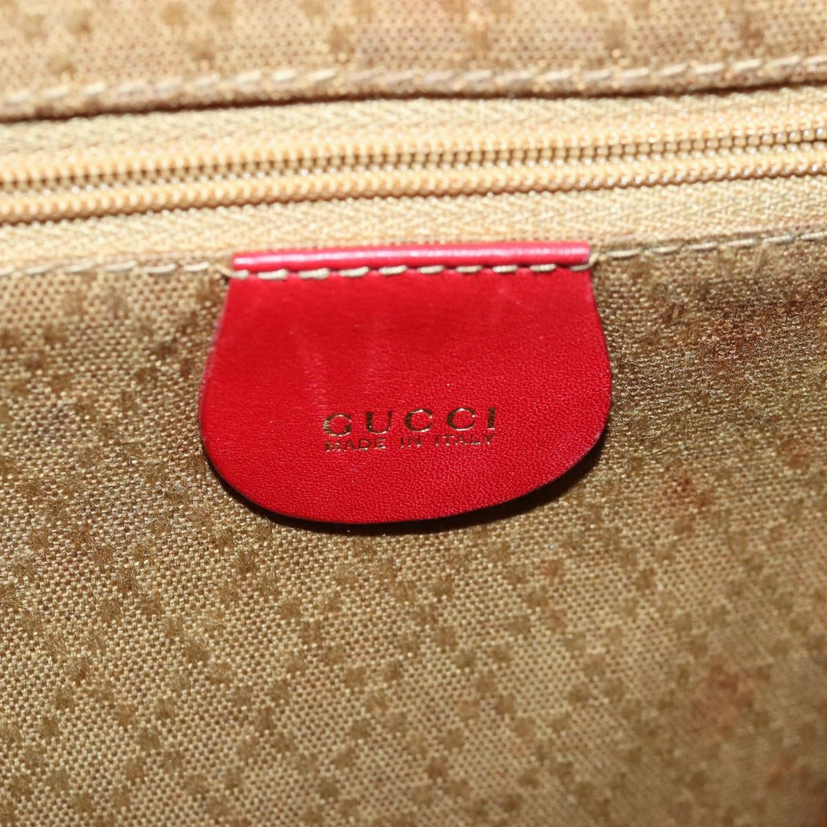 GUCCI Bamboo Backpack Leather Red 003 1705 0030  ar12168