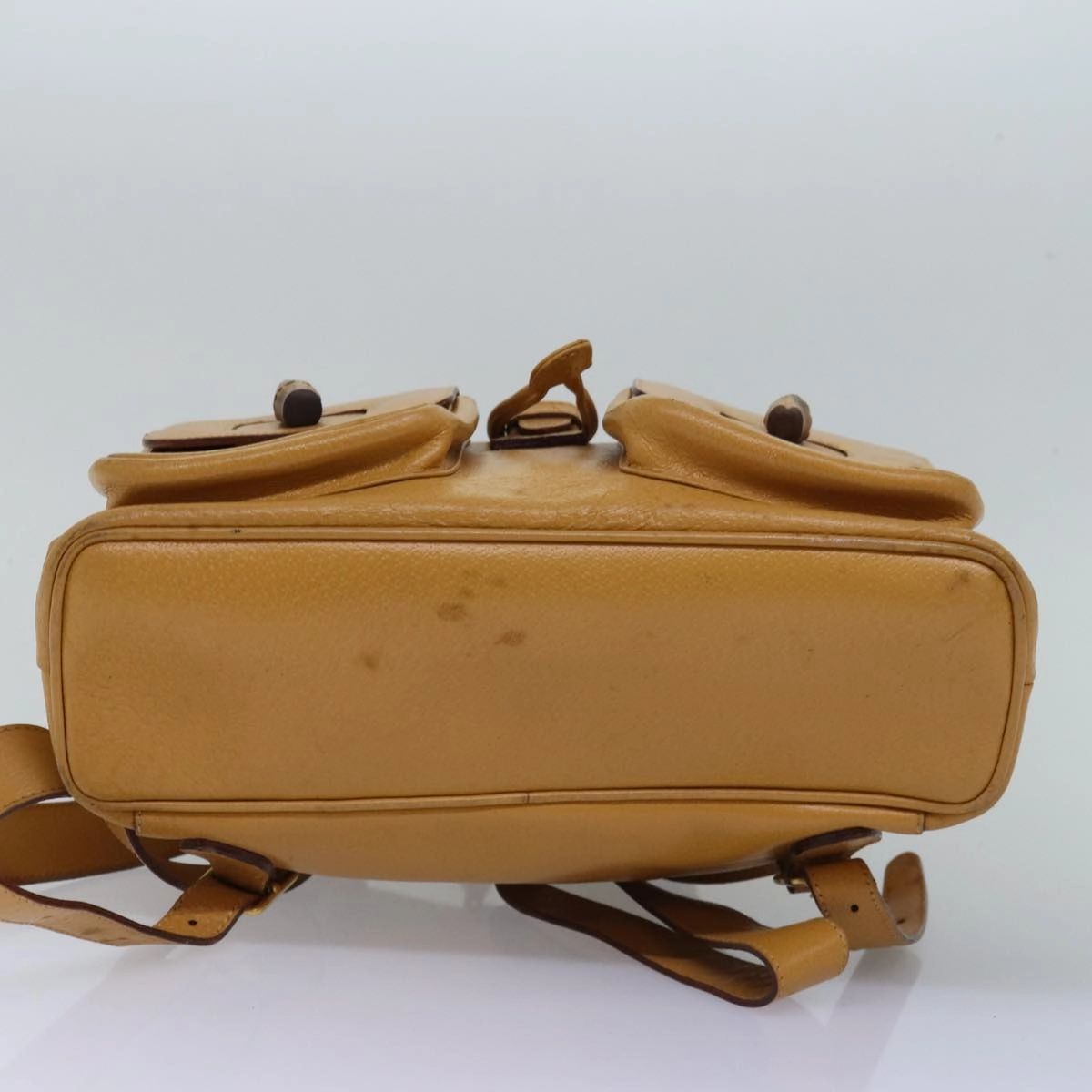 GUCCI Bamboo Backpack Leather Yellow 003 2058 0016  th5025