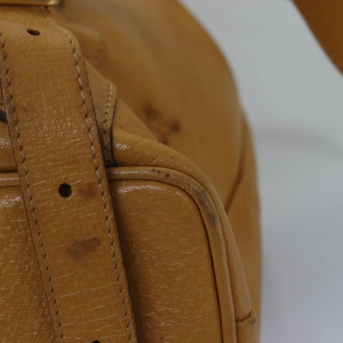 GUCCI Bamboo Backpack Leather Yellow 003 2058 0016  th5025