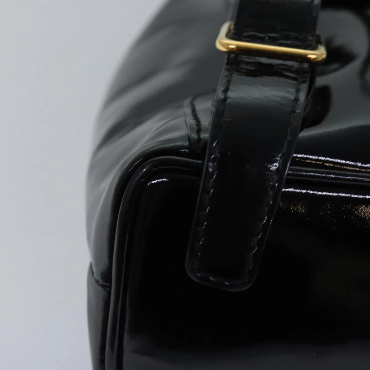 GUCCI Bamboo Backpack Patent leather Black 003 2058 0030  ep4556
