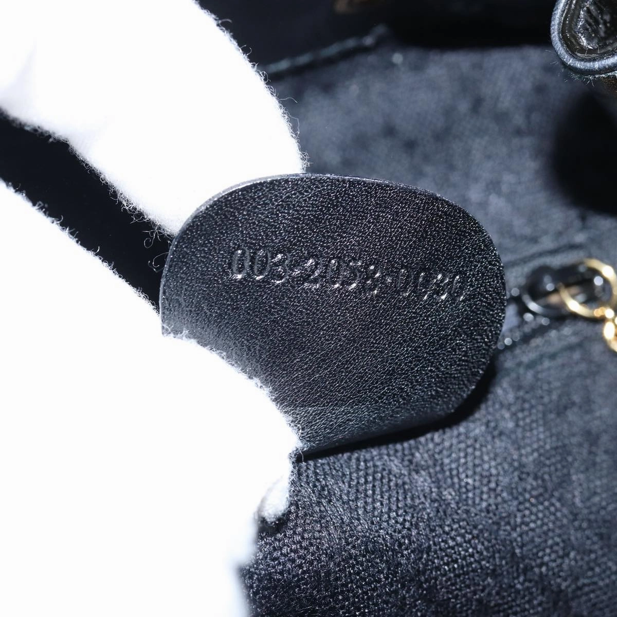 GUCCI Bamboo Backpack Patent leather Black 003 2058 0030  ep4556