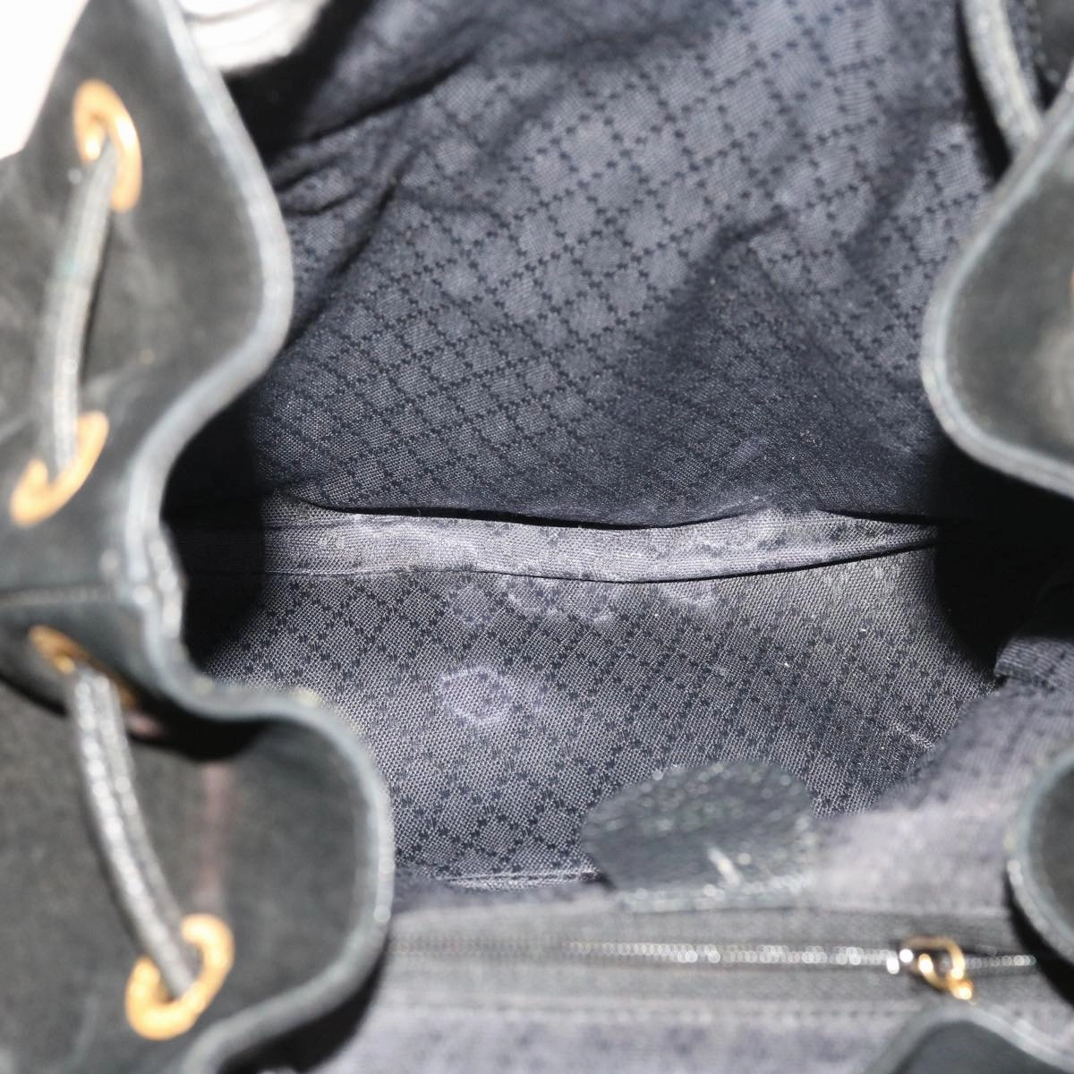 GUCCI Bamboo Backpack Suede Black 003 2058 0016  ep2009