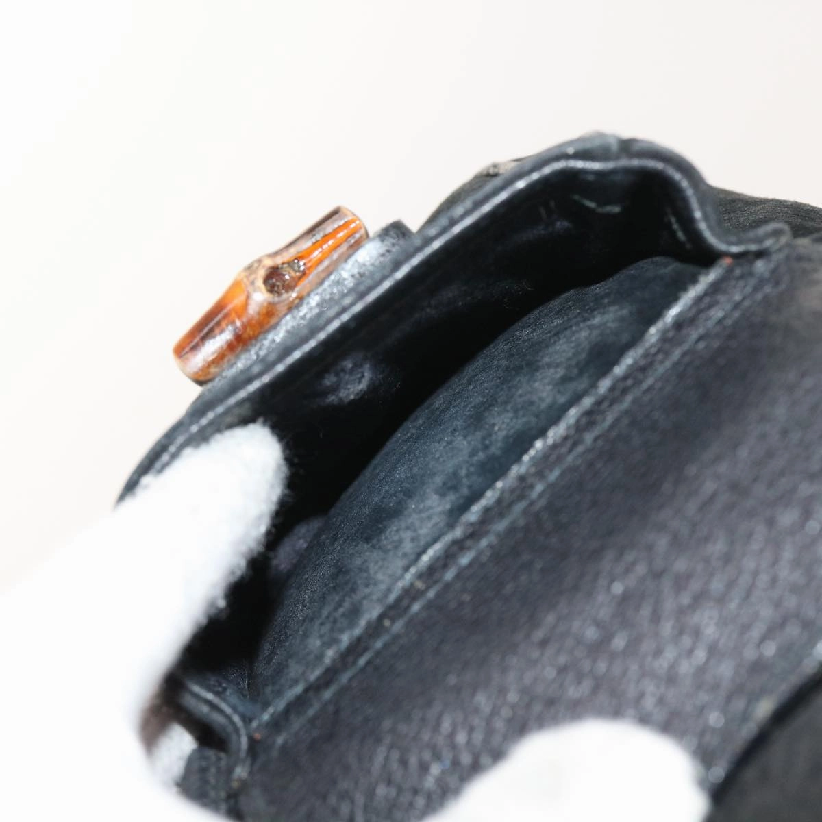 GUCCI Bamboo Backpack Suede Black 003 2058 0016  ep2009