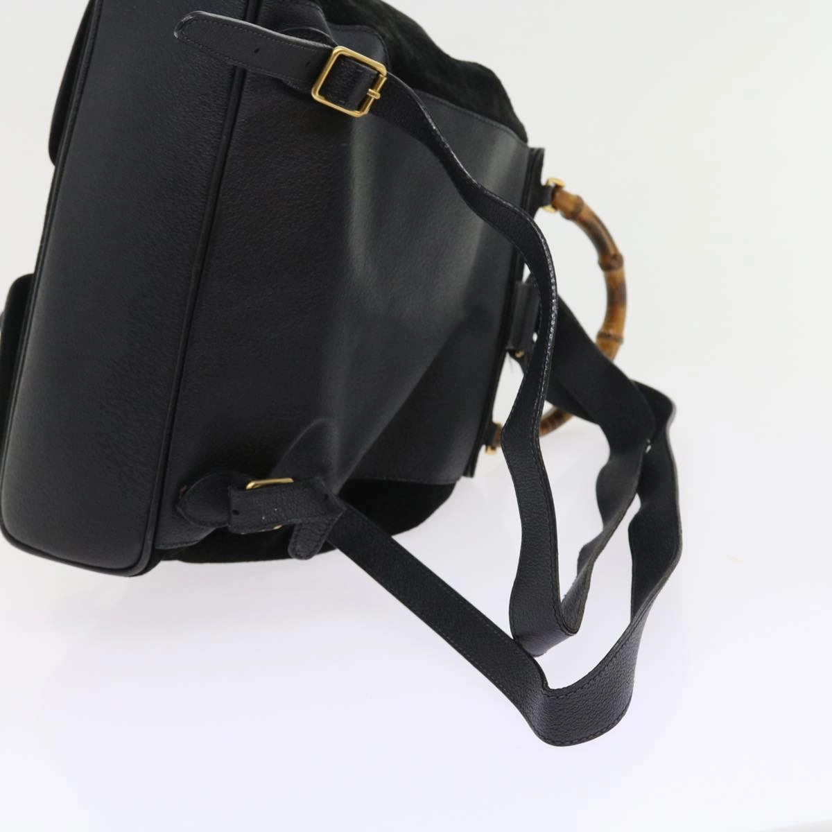 GUCCI Bamboo Backpack Suede Black 003 2058 0016  ep2009