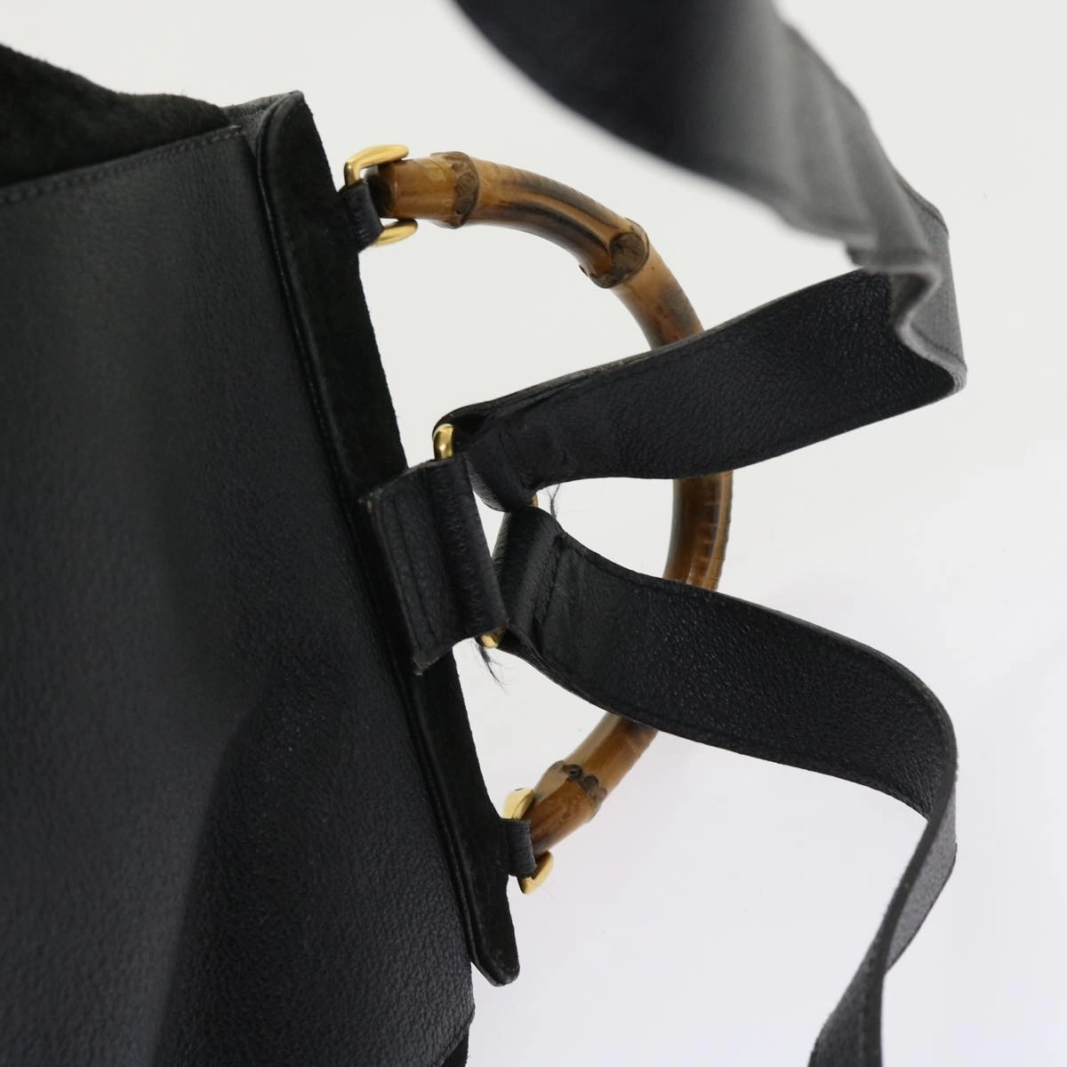 GUCCI Bamboo Backpack Suede Black 003 2058 0016  ep2009