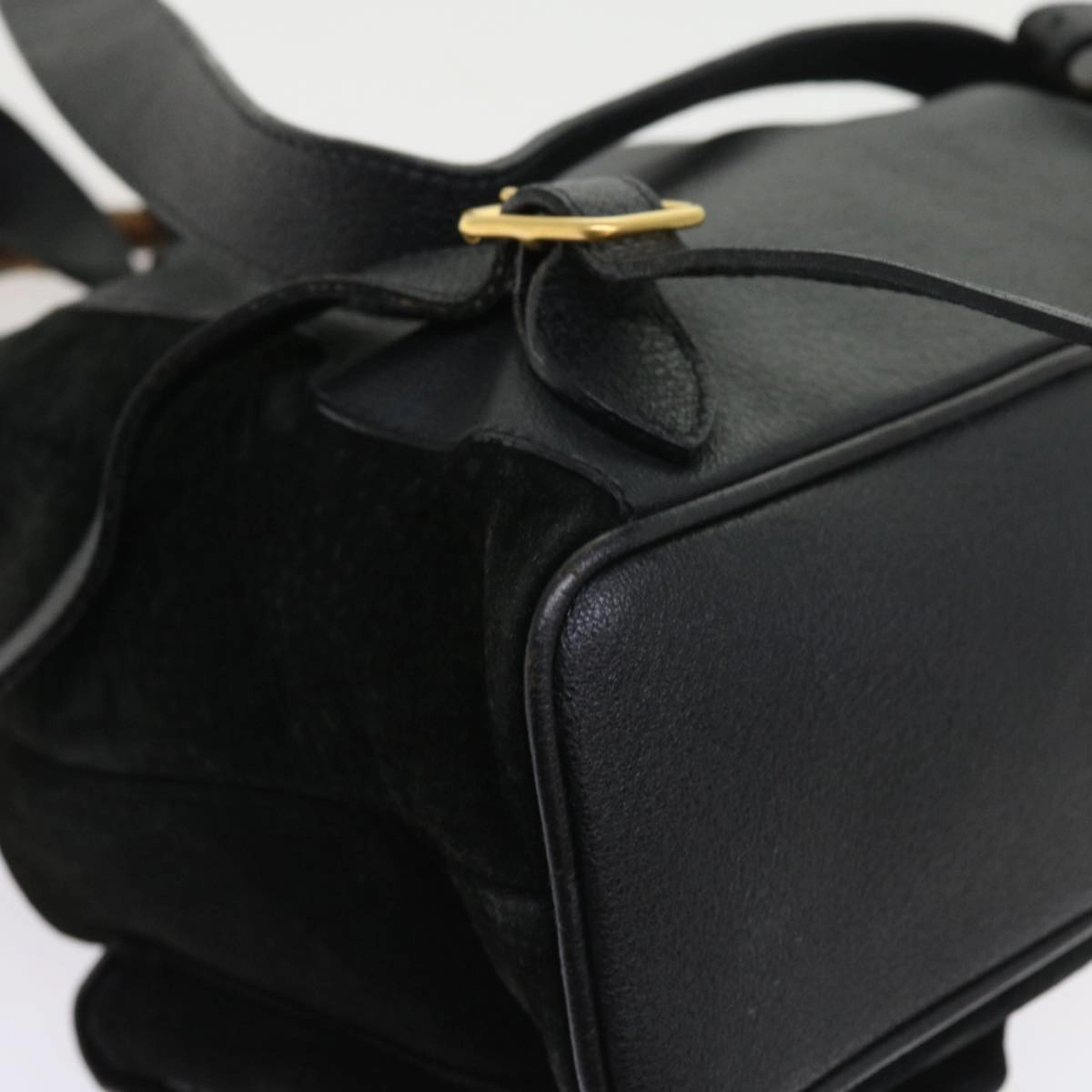 GUCCI Bamboo Backpack Suede Black 003 2058 0016  ep2009
