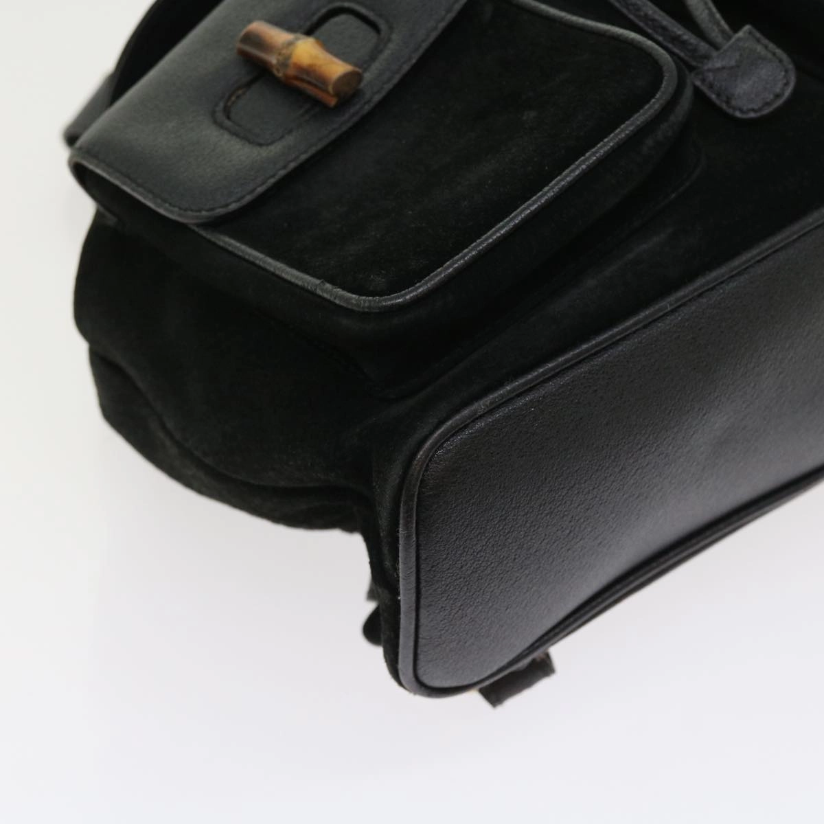 GUCCI Bamboo Backpack Suede Black 003 2058 0016  ep2009