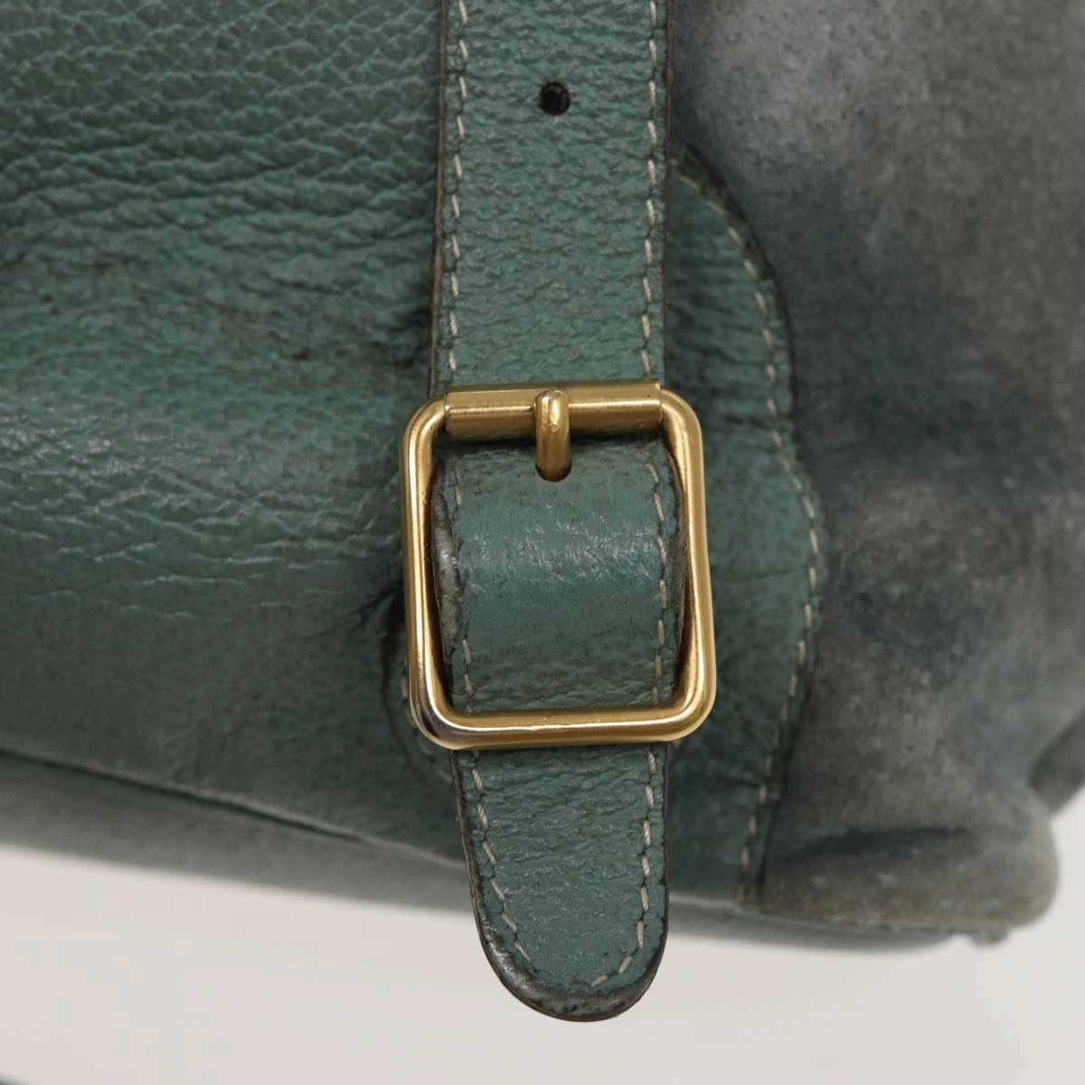 GUCCI Bamboo Backpack Suede Blue 003 1998 0016  76388