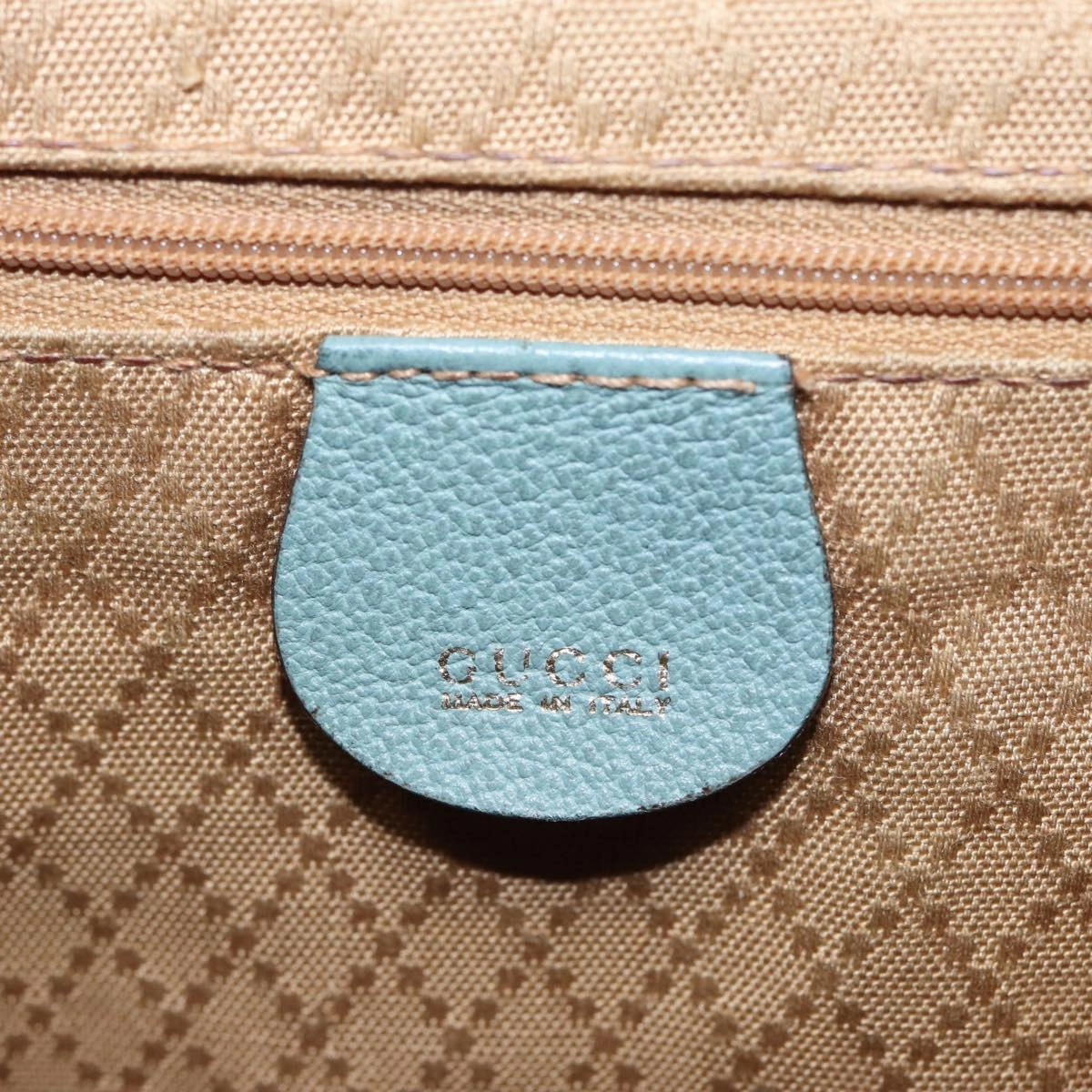 GUCCI Bamboo Backpack Suede Blue 003 1998 0016  76388