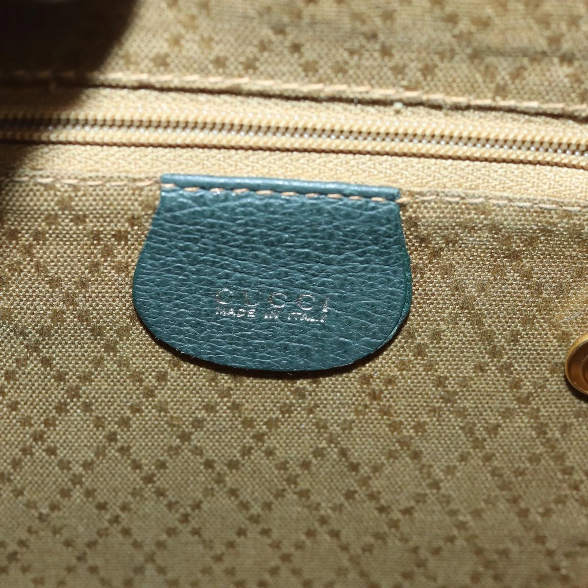 GUCCI Bamboo Backpack Suede Khaki 003 1705 0030  th5168