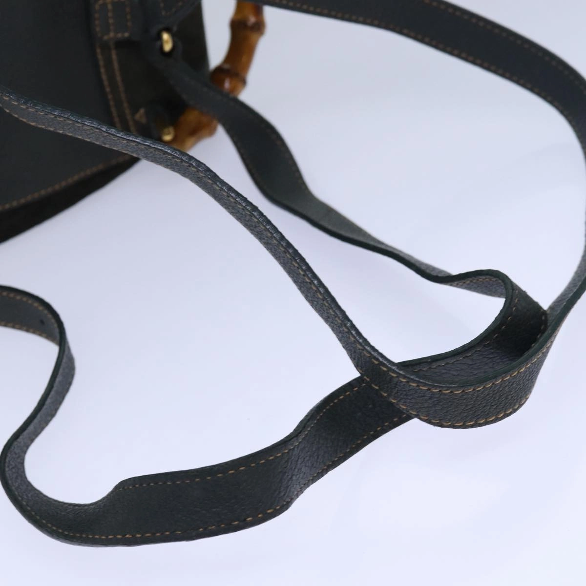 GUCCI Bamboo Backpack Suede Khaki 003 1705 0030  th5168