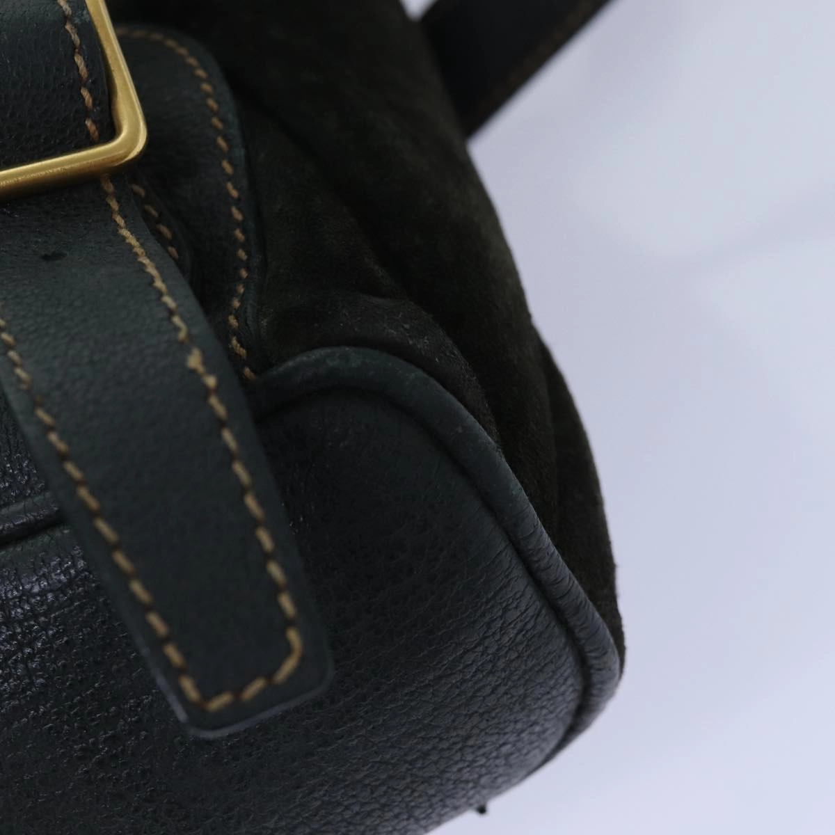 GUCCI Bamboo Backpack Suede Khaki 003 1705 0030  th5168
