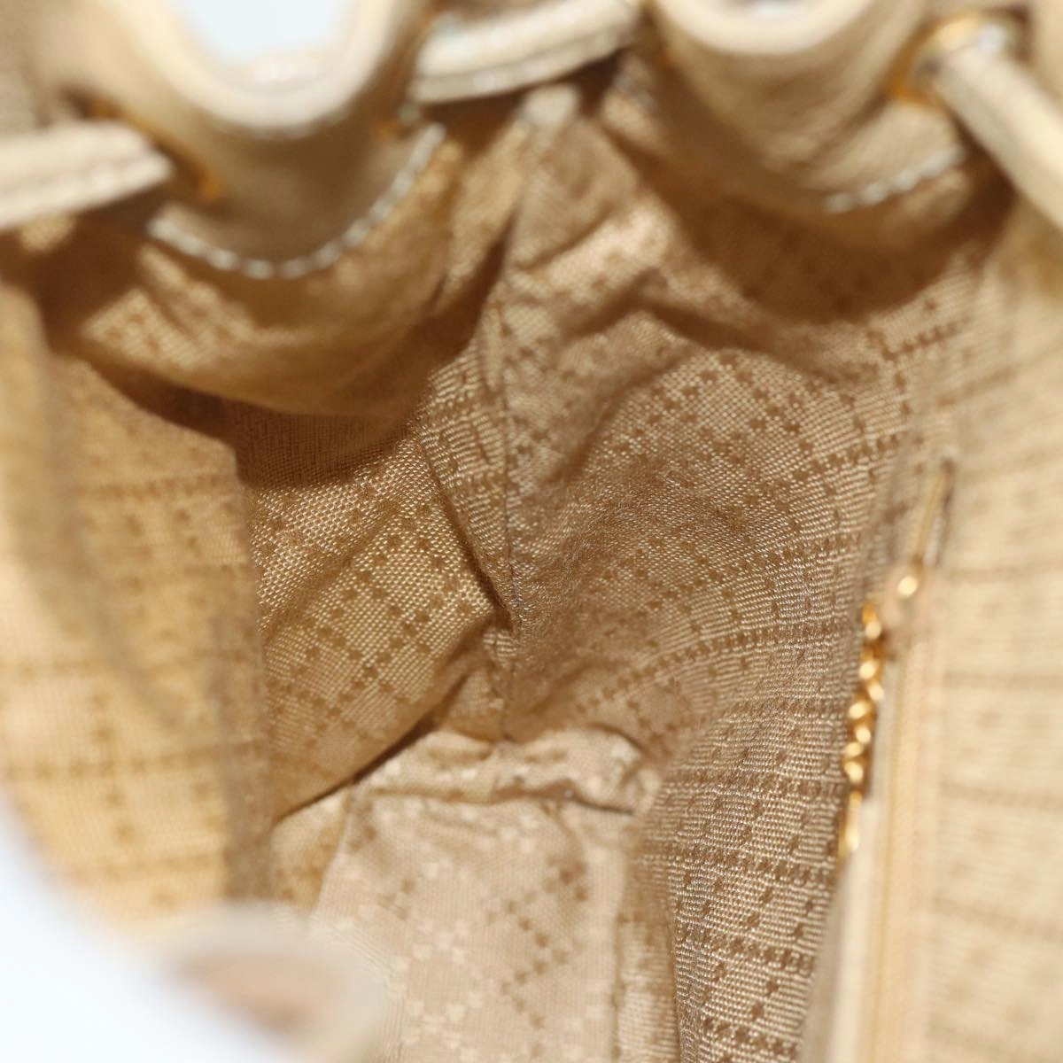 GUCCI Bamboo Backpack Suede Leather Beige 003 1705 0030  81152