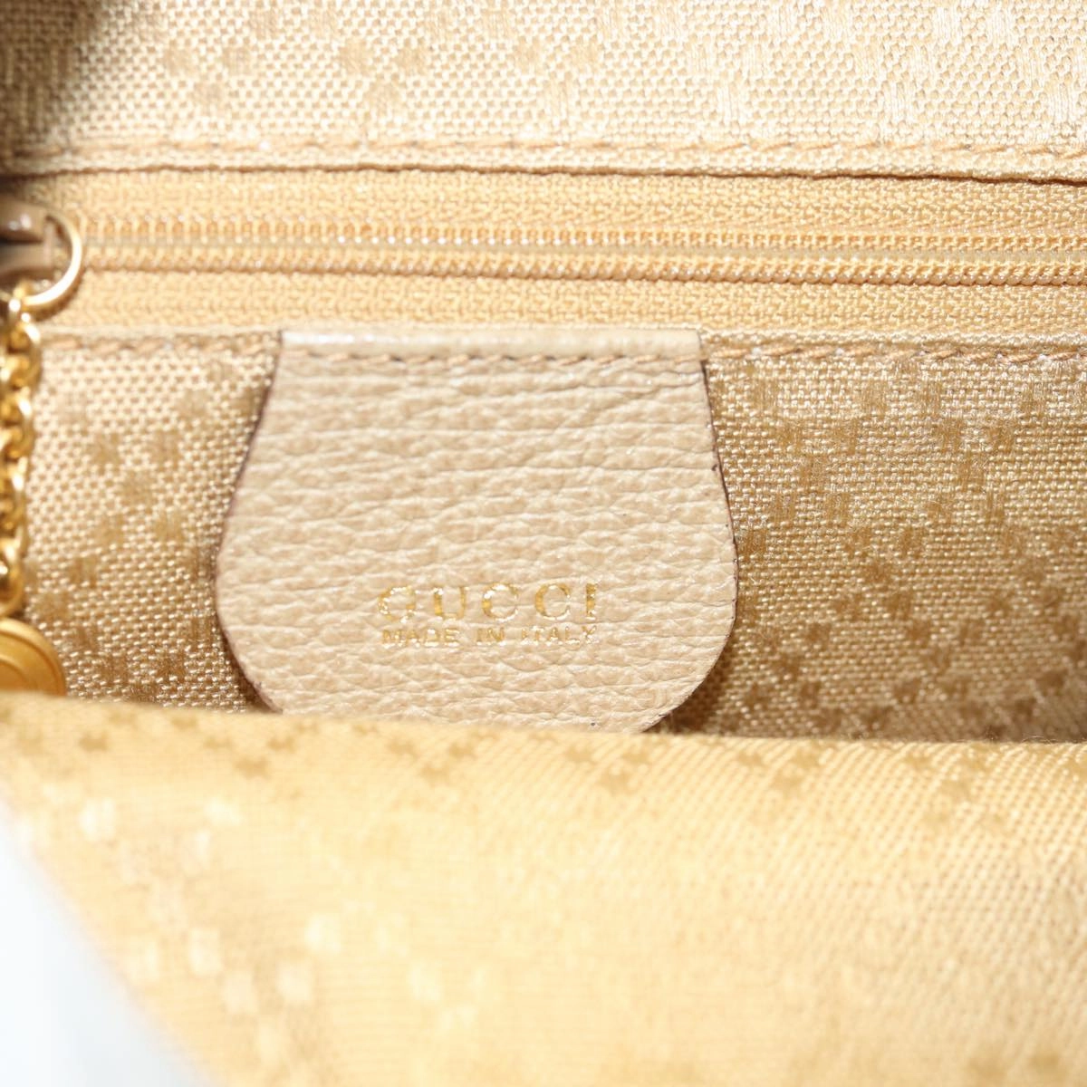 GUCCI Bamboo Backpack Suede Leather Beige 003 1705 0030  81152