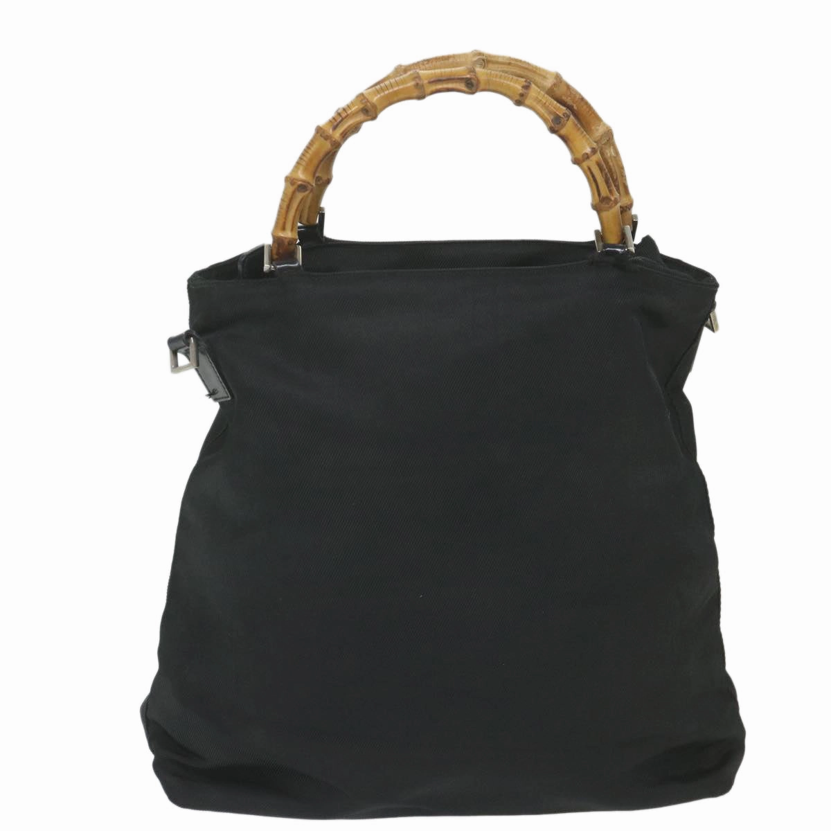 Gucci Bamboo  Canvas Shoulder Bag