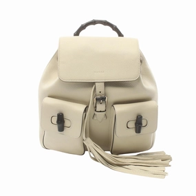 Gucci Bamboo  Leather Backpack Bag ()