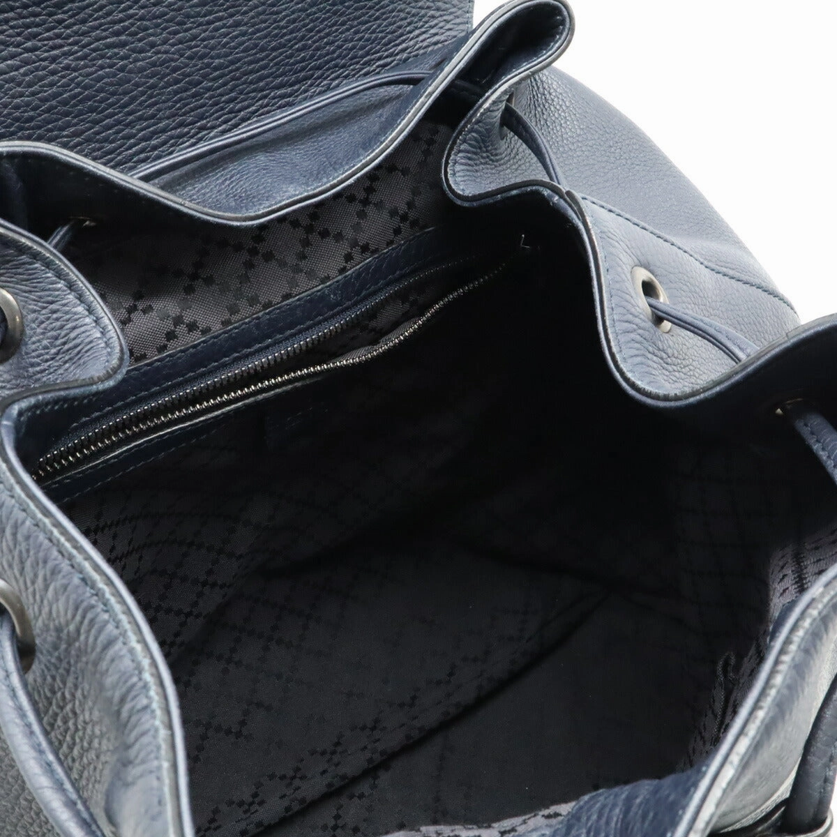 Gucci Bamboo Leather Backpack Navy 387097