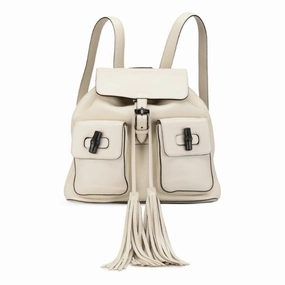 Gucci Bamboo  Leather Backpack (Pre-Owned)