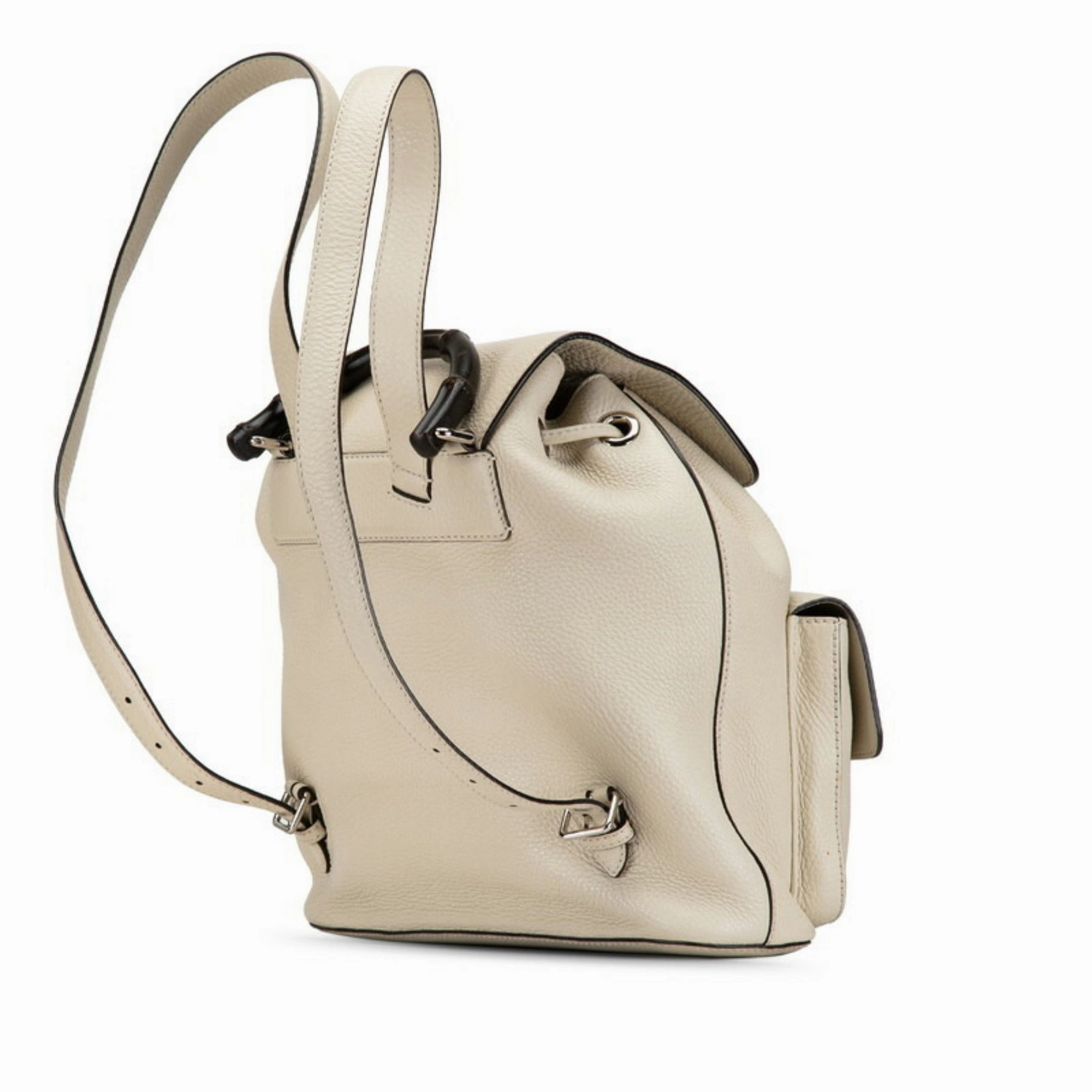 Gucci Bamboo  Leather Backpack (Pre-Owned)