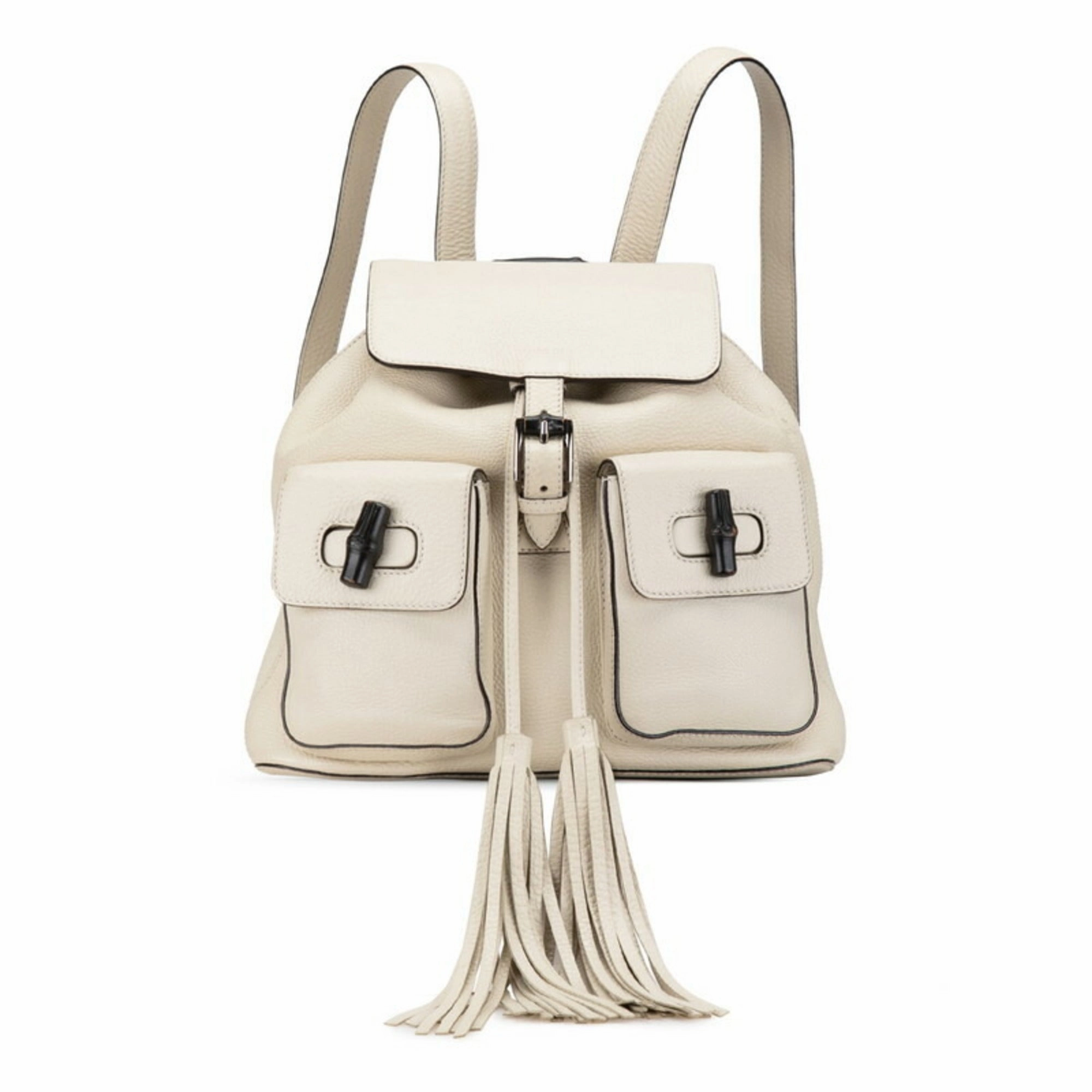 Gucci Bamboo  Leather Backpack (Pre-Owned)