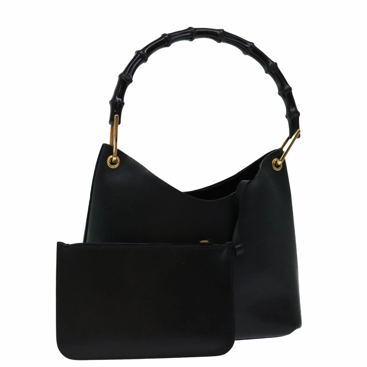 Gucci Bamboo  Leather Shoulder Bag ()