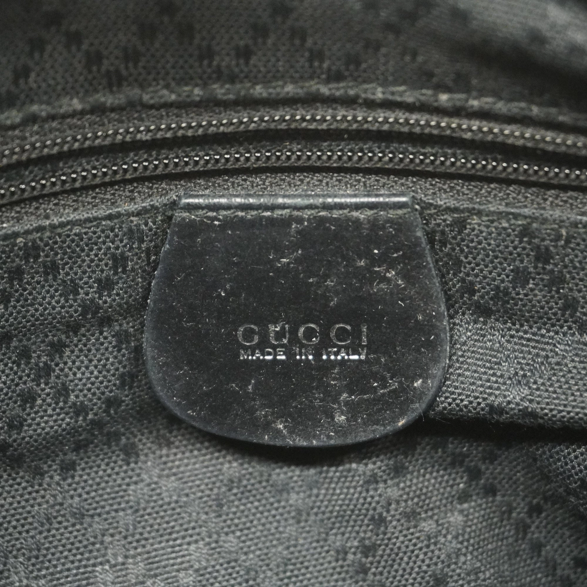 GUCCI  Bamboo Shoulder Bag 000 1998 0531 Women's Nylon Shoulder Bag Black