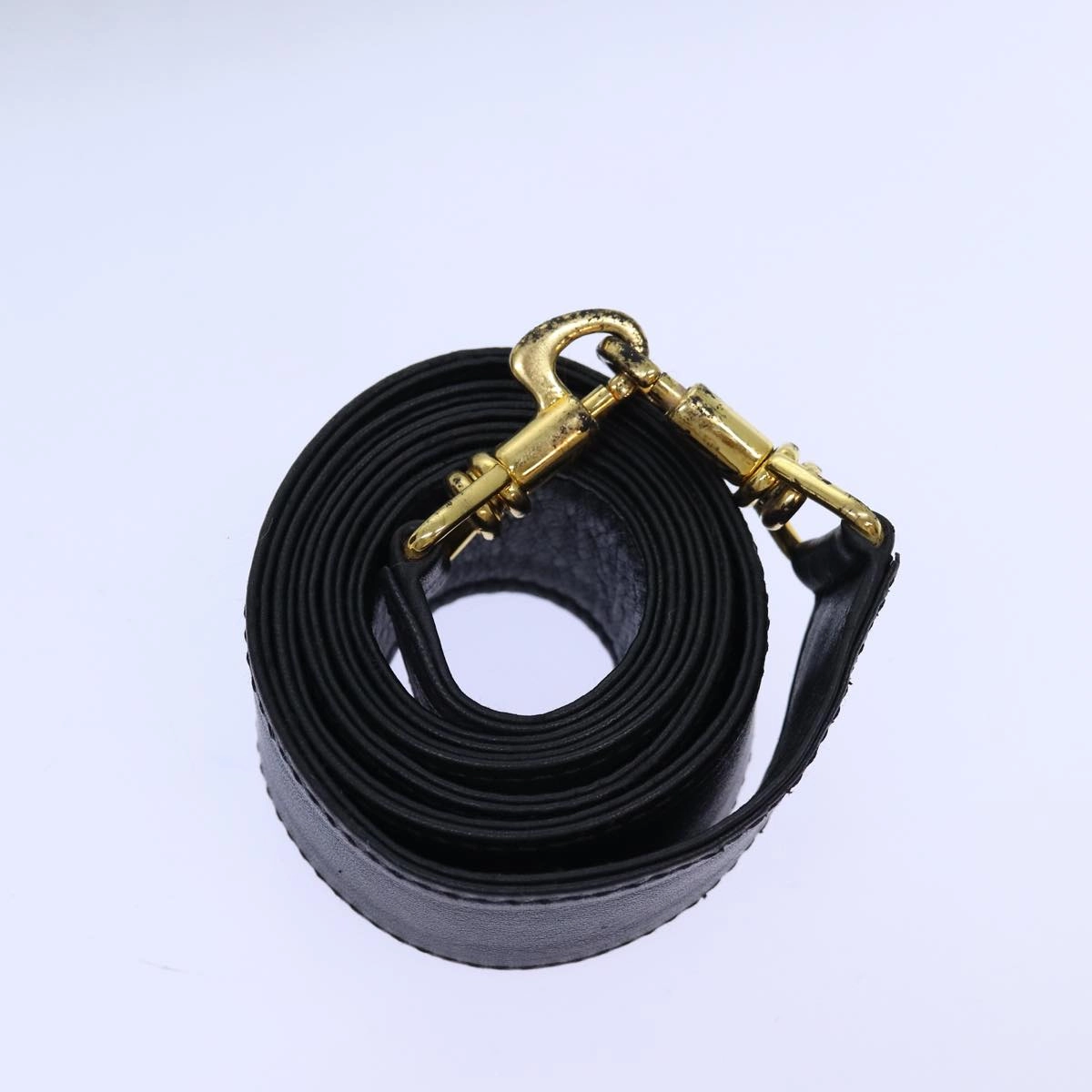 GUCCI Bamboo Shoulder Bag Leather 2way Black 000 1448 1638  75354
