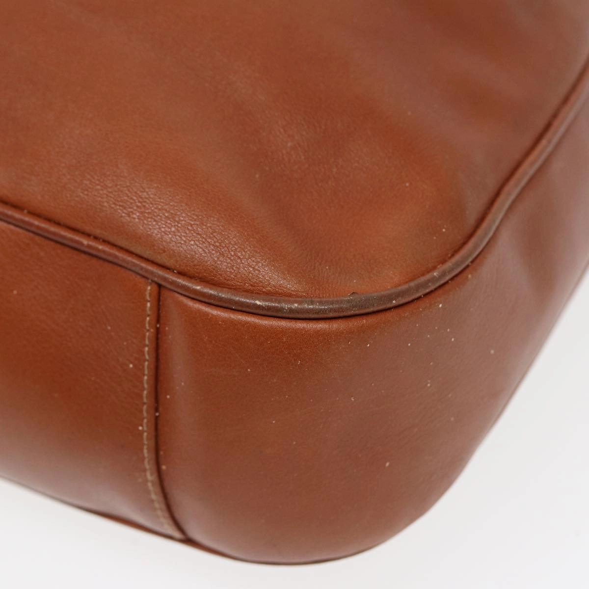 GUCCI Bamboo Shoulder Bag Leather 2way Brown 001 14 1577  84763