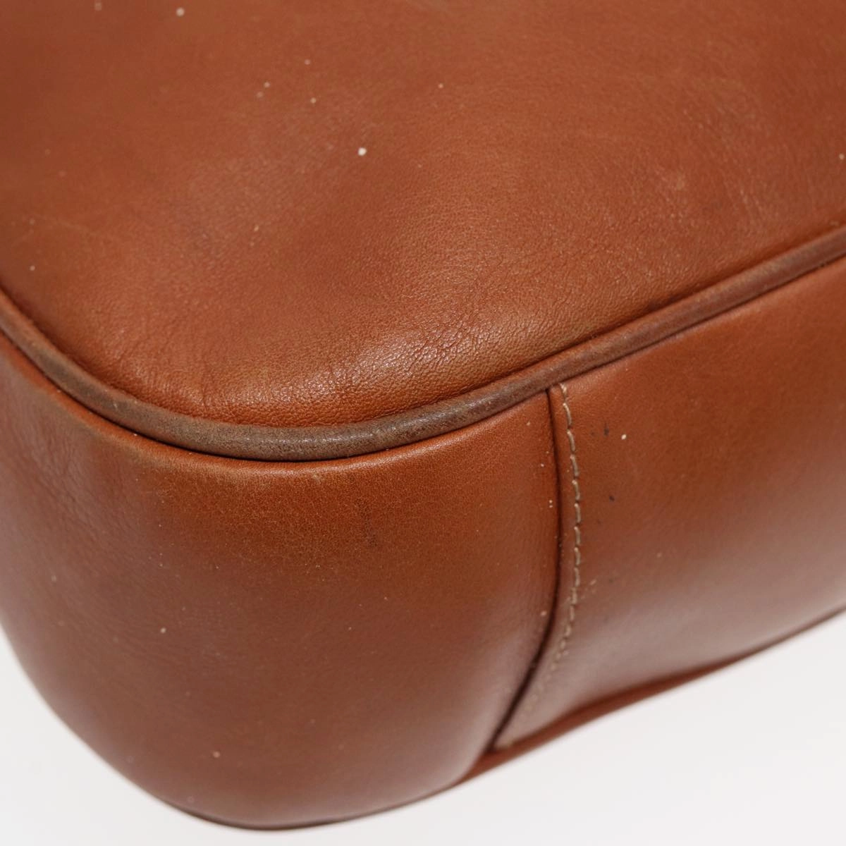 GUCCI Bamboo Shoulder Bag Leather 2way Brown 001 14 1577  84763