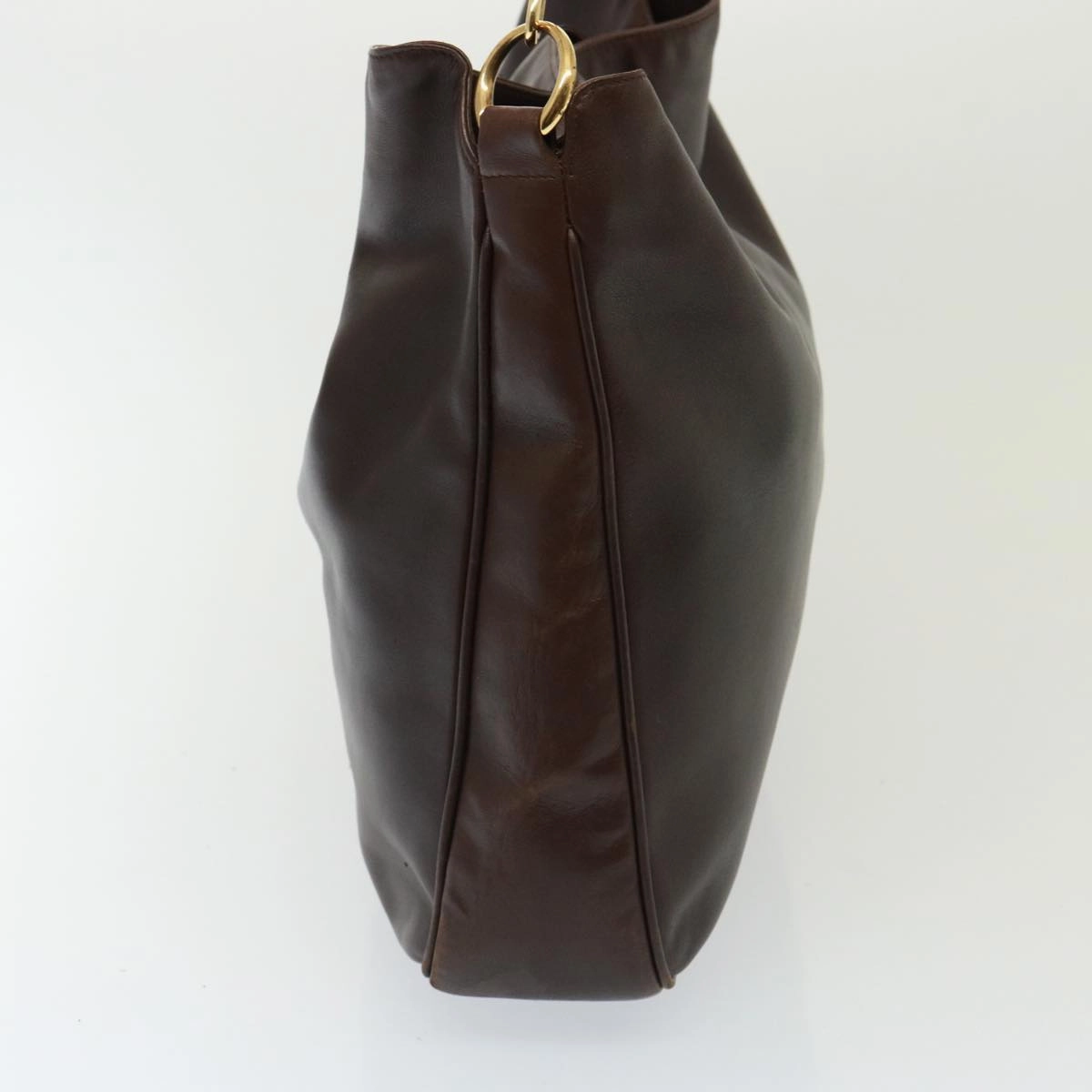 GUCCI Bamboo Shoulder Bag Leather 2way Brown 001 3754 1577  78088