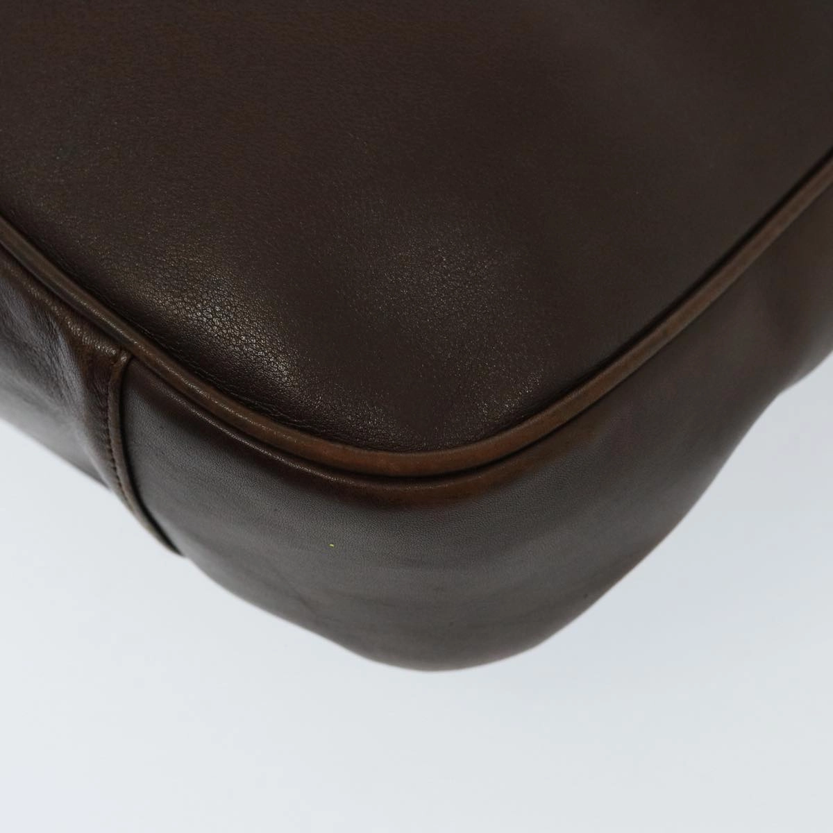 GUCCI Bamboo Shoulder Bag Leather 2way Brown 001 3754 1577  78088