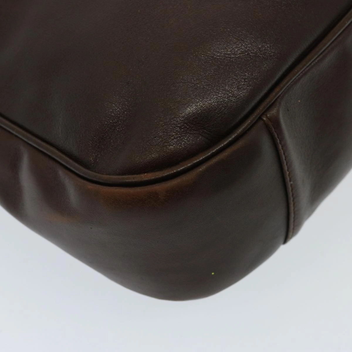 GUCCI Bamboo Shoulder Bag Leather 2way Brown 001 3754 1577  78088