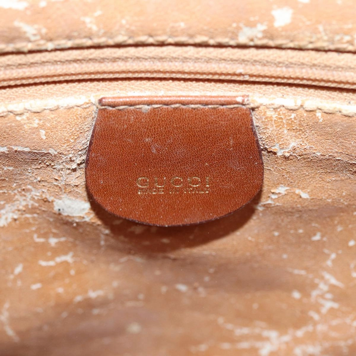 GUCCI Bamboo Shoulder Bag Leather Brown 001 1781 1577  80180
