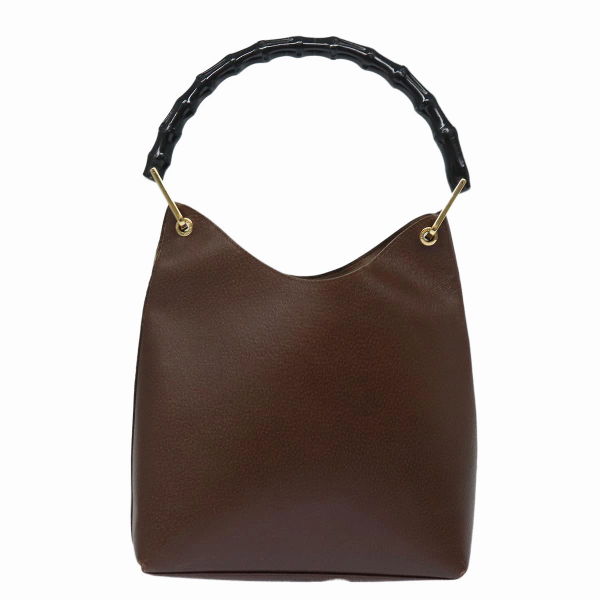 GUCCI Bamboo Shoulder Bag Leather Brown 001 1880 2123  ep4810