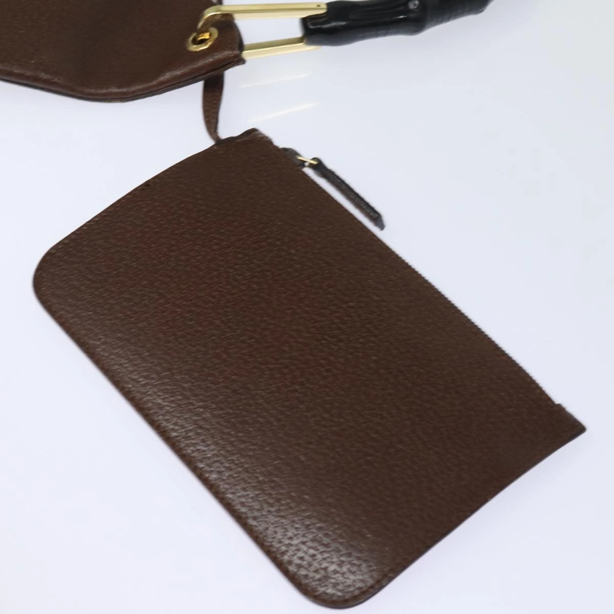 GUCCI Bamboo Shoulder Bag Leather Brown 001 1880 2123  ep4810