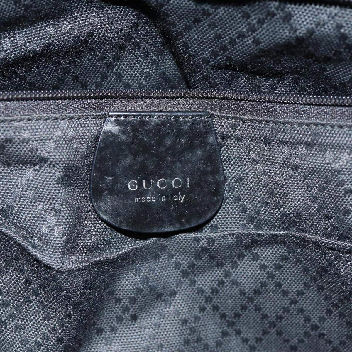 GUCCI Bamboo Shoulder Bag Nylon 2way Black 001 1998 1577  ep4348