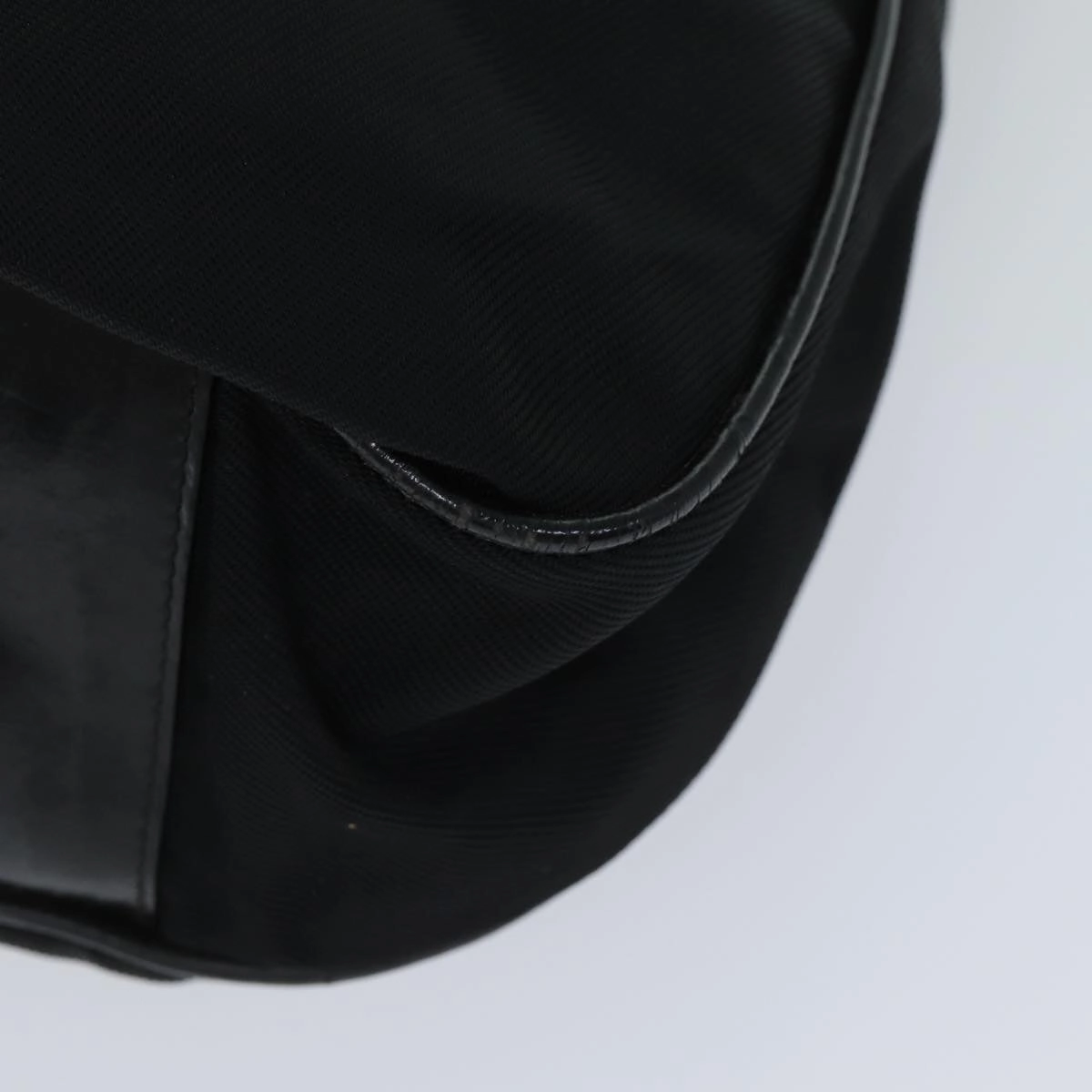 GUCCI Bamboo Shoulder Bag Nylon 2way Black 001 1998 1577  ep4348