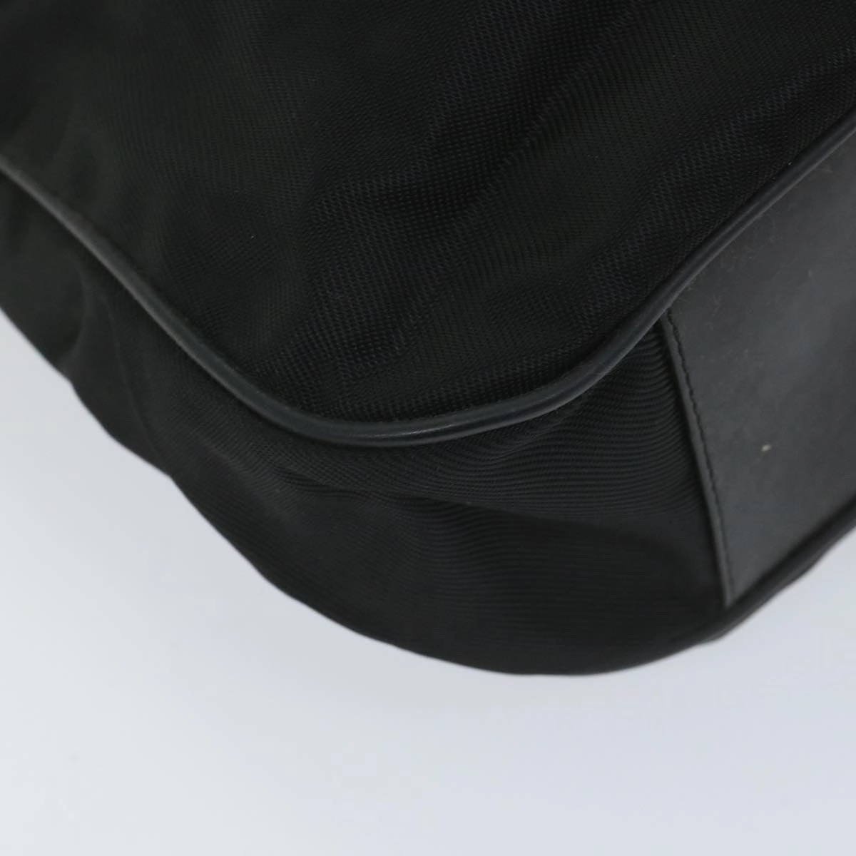 GUCCI Bamboo Shoulder Bag Nylon 2way Black  bs9242