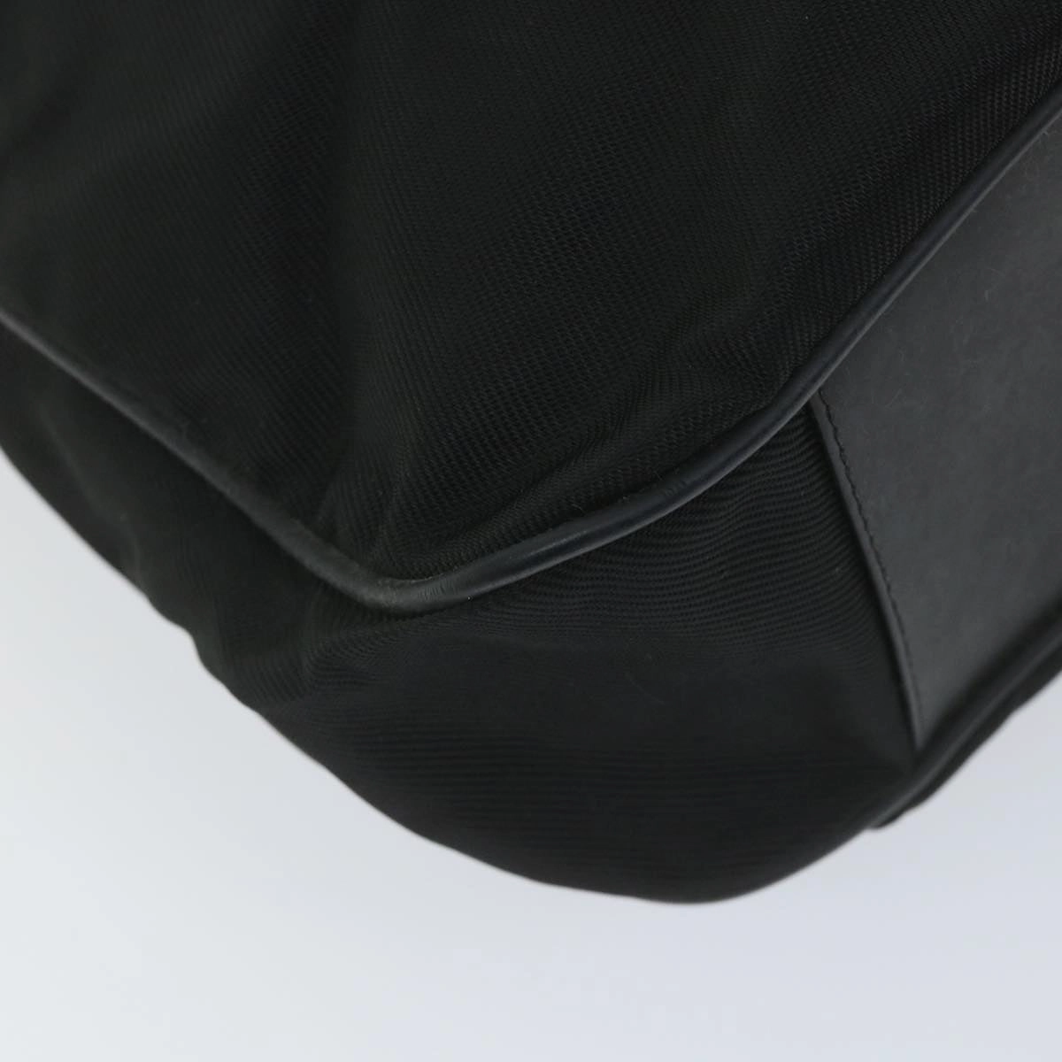GUCCI Bamboo Shoulder Bag Nylon 2way Black  bs9242