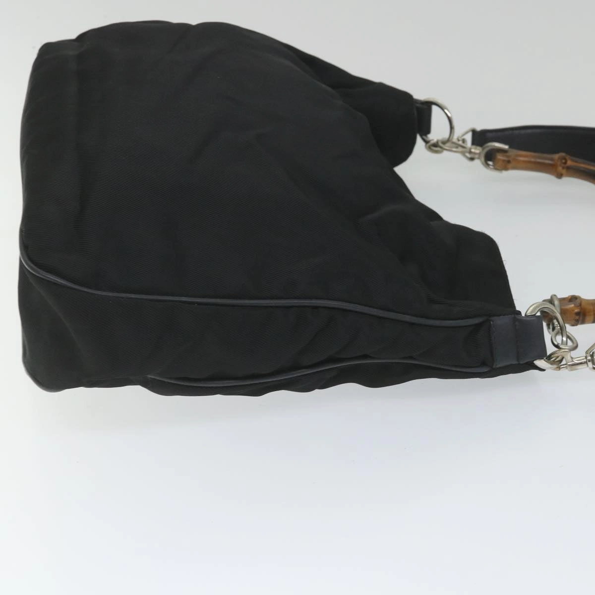 GUCCI Bamboo Shoulder Bag Nylon 2way Black  bs9242