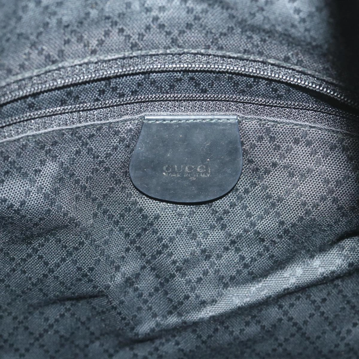 GUCCI Bamboo Shoulder Bag Nylon 2way Black  bs9242