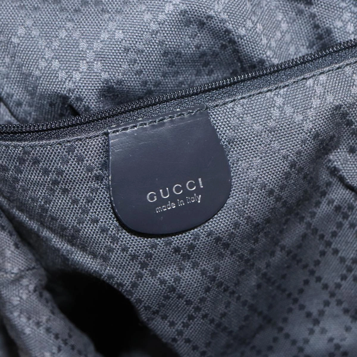 GUCCI Bamboo Shoulder Bag Nylon 2way Gray 001 3754 1577  80826